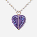 Load image into Gallery viewer, Enchantment Heart Necklace Czech Glass Beads Swarovski Crystals
