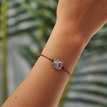 Load image into Gallery viewer, Handmade Czech Adjustable Single Bead Crystal Bracelet - Good Luck