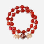 Load image into Gallery viewer, Handmade Czech Crystal Beads Long Chain - Crimson Royale Necklace