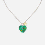Load image into Gallery viewer, Handmade Czech Crystal Necklace - Emerald Essence