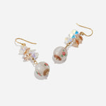 Load image into Gallery viewer, White Majesty Earrings Czech Glass Beads Swarovski Crystals
