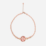 Load image into Gallery viewer, Handmade Czech Glass Beads Crystal Necklace - Champagne Blush Blossom