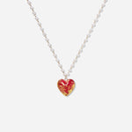Load image into Gallery viewer, Handmade Czech Crystal Necklace - Red Passion&#39;s Golden Heart