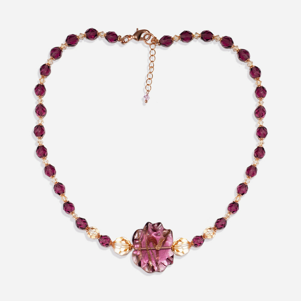 Elegance Necklace Series Czech Glass Beads Swarovski Crystals