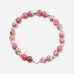 Load image into Gallery viewer, Blush Blossom Bracelet Czech Glass Beads Swarovski Crystals
