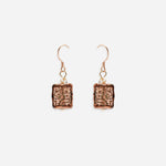 Load image into Gallery viewer, Golden Age Glow Earrings Czech Glass Beads Swarovski Crystals
