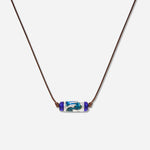 Load image into Gallery viewer, Handmade Czech Glass Crystal Beads Necklace - Azure Enigma