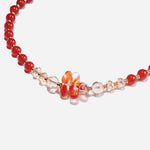 Load image into Gallery viewer, Handmade Czech Crystal Beads Necklace - Scarlet Czech Chic Crystal Sweater Chain