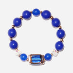 Load image into Gallery viewer, Handmade Czech Crystal Beads Bracelet - Sapphire Twilight Bracelet