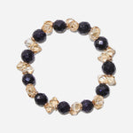 Load image into Gallery viewer, Starry Twilight Bracelet Czech Glass Beads Swarovski Crystals
