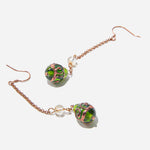 Load image into Gallery viewer, Handmade Czech Glass Crystal Crystal Earrings - Champagne Dusk Harmony Earrings