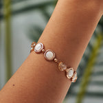 Load image into Gallery viewer, Handmade Czech Crystal Beads Bracelet - Platinum Elegance Bracelet