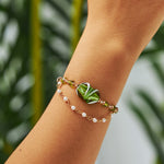 Load image into Gallery viewer, Verdant Harmony Bracelet Czech Glass Beads Swarovski Crystals
