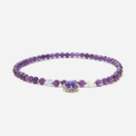 Load image into Gallery viewer, Amethyst Radiance Bracelet Czech Glass Beads Swarovski Crystals
