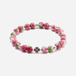 Load image into Gallery viewer, Blush Blossom Bracelet Czech Glass Beads Swarovski Crystals
