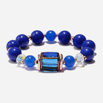 Load image into Gallery viewer, Handmade Czech Crystal Beads Bracelet - Sapphire Twilight Bracelet