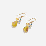 Load image into Gallery viewer, Sunshine Sparkle Earrings Czech Glass Beads Swarovski Crystals
