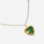 Load image into Gallery viewer, Heartstrings Necklace Necklace Czech Glass Beads Swarovski Crystals
