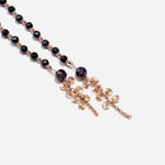Load image into Gallery viewer, Handmade Czech Crystal Beads Long Chain - Midnight Cozy Elegance Chain