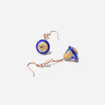 Load image into Gallery viewer, Handmade Czech Glass Beads Crystal Earrings - Celestial Blue Odyssey