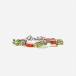 Load image into Gallery viewer, Handmade Czech Glass Beads and Silver Bracelets - Verdant Whimsy