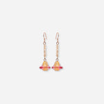 Load image into Gallery viewer, Handmade Czech Glass Beads Crystal Earrings - Sky Pink Odyssey