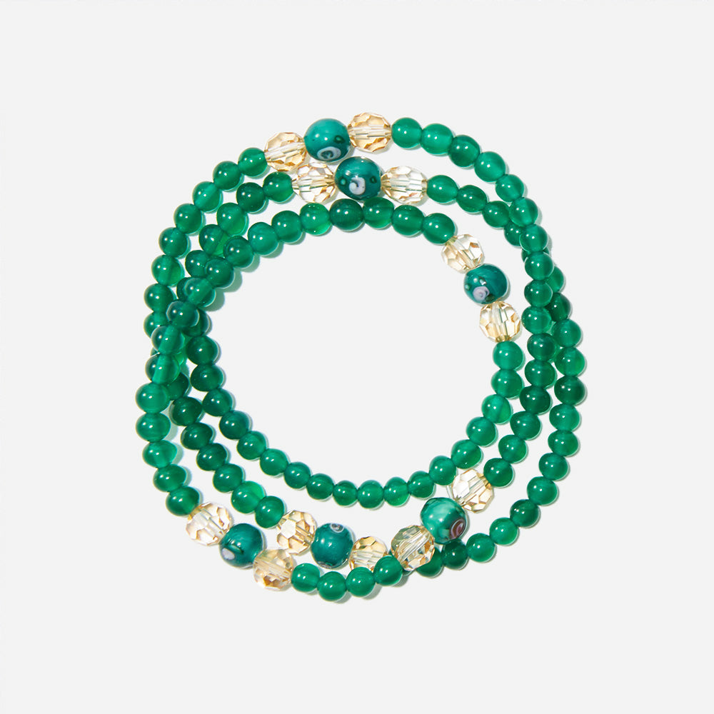 Handmade Czech Glass Beads Crystal Bracelets - Blossom Radiance