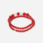 Load image into Gallery viewer, Handmade Red Onyx Stone Crystal Bracelet