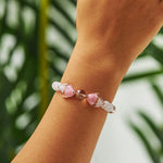 Load image into Gallery viewer, Handmade Czech Crystal Beads Bracelet - Pearlescent Blush Bracelet