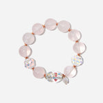 Load image into Gallery viewer, Handmade Pink Crystal Bloom Bracelet
