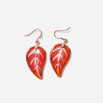 Load image into Gallery viewer, Handmade Czech Glass Crystal Earrings - Golden Leaf Harmony Earrings