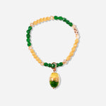 Load image into Gallery viewer, Mellow Jade Bracelet Czech Glass Beads Swarovski Crystals
